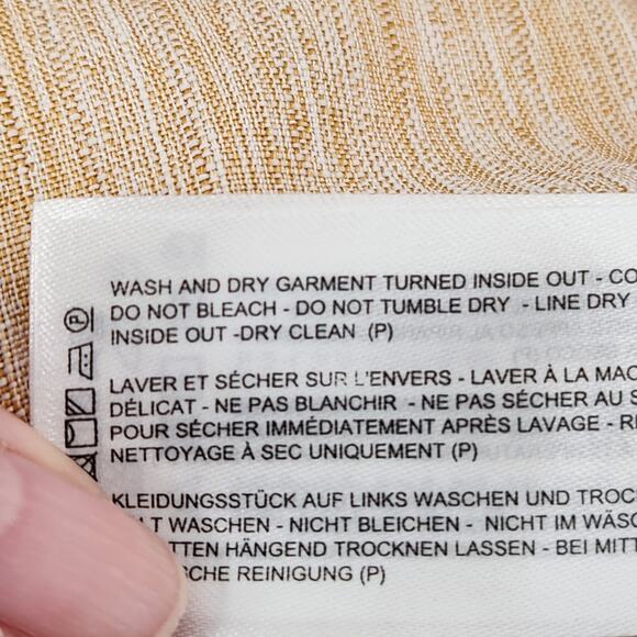 The Fifth Label Cream Tan Variegated Wide leg Cropped Slacks Women's Pants 4 - Picture 4 of 10